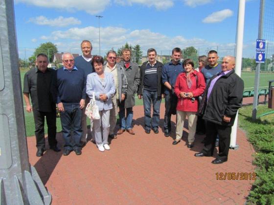 Delegacja sołtysów w Tarnowie Podgórnym