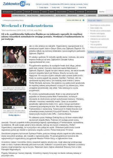 Weekend z Frankensteinem