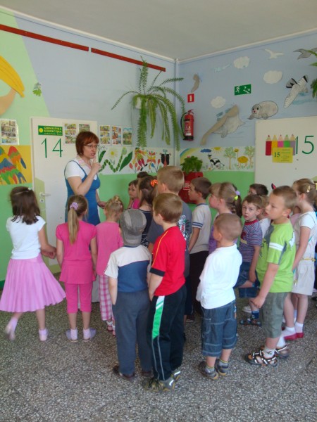 Wizyta przedszkolaków w szkole