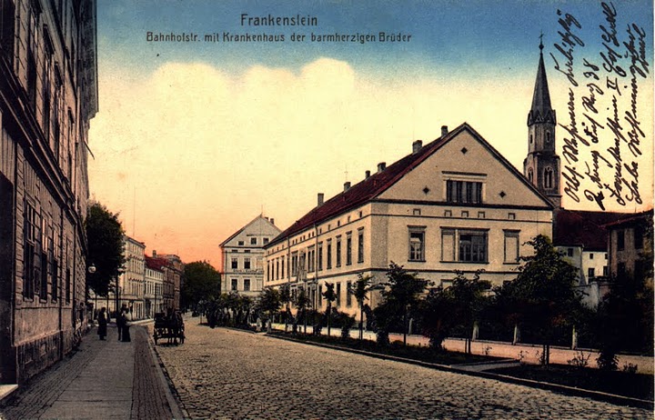 Klasztor - szpital O.O. Bonifratrów w Ząbkowicach Śląskich na początku XX w. 
