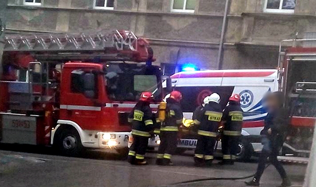 Pożar mieszkania przy ul. Kłodzkiej w Ząbkowicach Śląskich