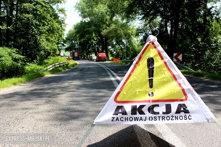 Zdarzenie drogowe między Stolcem a Ząbkowicami Śląskimi