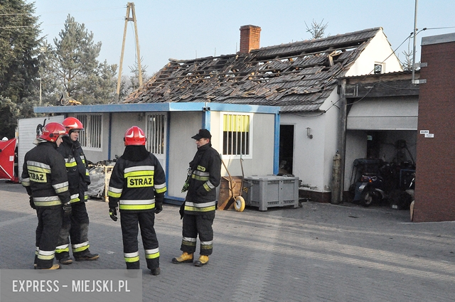 Wybuch pieca w budynku gospodarczym w Błotnicy