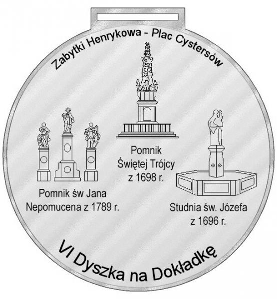 Wzory medali na Półmaraton Henrykowski i Dyszkę na dokładkę