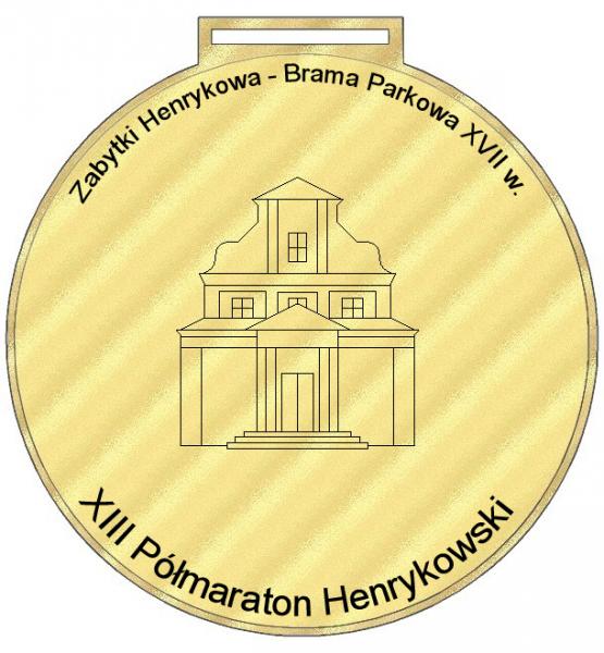 Wzory medali na Półmaraton Henrykowski i Dyszkę na dokładkę