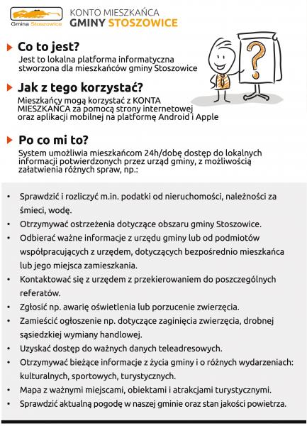 Konto mieszkańca gminy Stoszowice umożliwi całodobowy dostęp do lokalnych informacji potwierdzonych przez urząd gminy