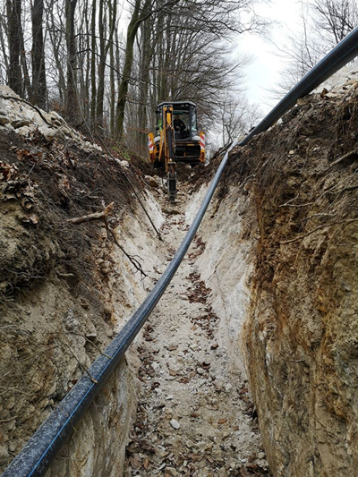 Budowa sieci kanalizacyjnej w gminie Ziębice