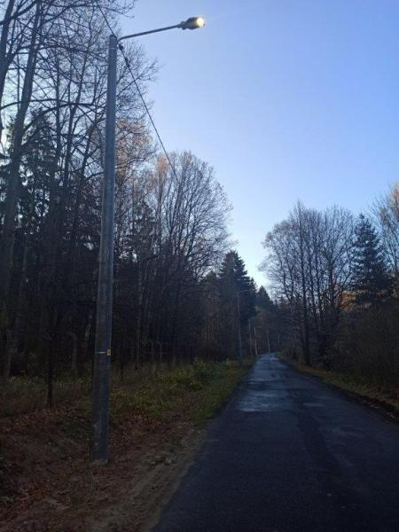 Na drodze Mąkolno-Chwalisław zainstalowano 41 lamp oświetleniowych