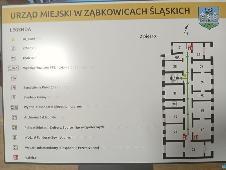 Urząd Miejski w Ząbkowicach Śląskich z udogodnieniami dla osób ze szczególnymi potrzebami