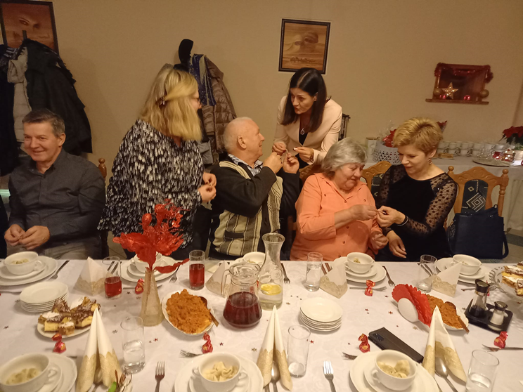 Świąteczne spotkanie w Stowarzyszeniu Złotostocki Klub Seniorów
