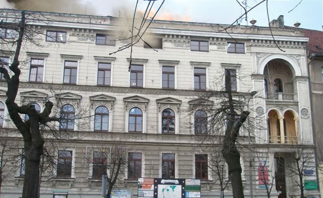 Pożar Urzędu Miejskiego w Ząbkowicach