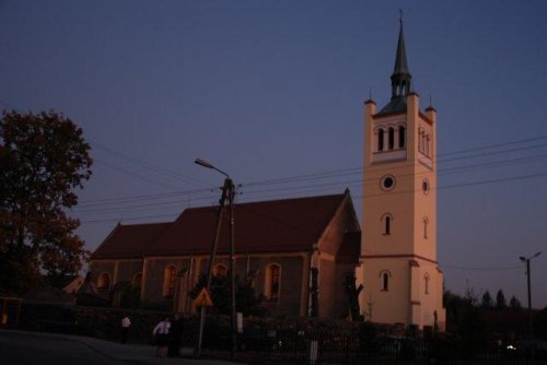 Poświęcenie dachu i wieży kościelnej