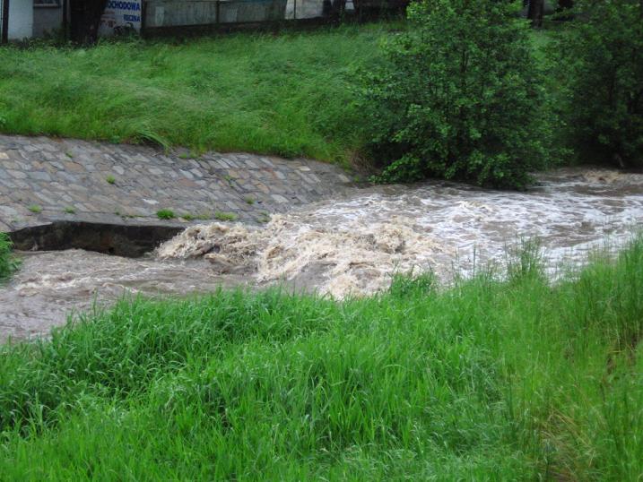Stan wody w rzece w Ząbkowicach Śląskich
