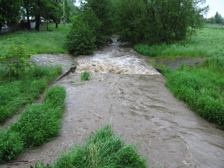 Stan wody w rzece w Ząbkowicach Śląskich
