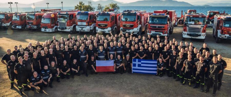 Kolejni strażacy z Polski udali się gasić pożary trawiące Grecję. Wśród nich dwaj strażacy-zawodowcy z KP PSP w Ząbkowicach Śląskich