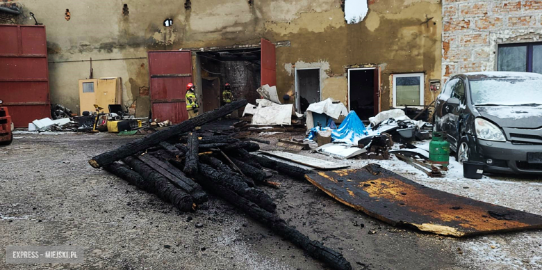 	Pożar budynku po byłej cegielni w Olbrachcicach Wielkich