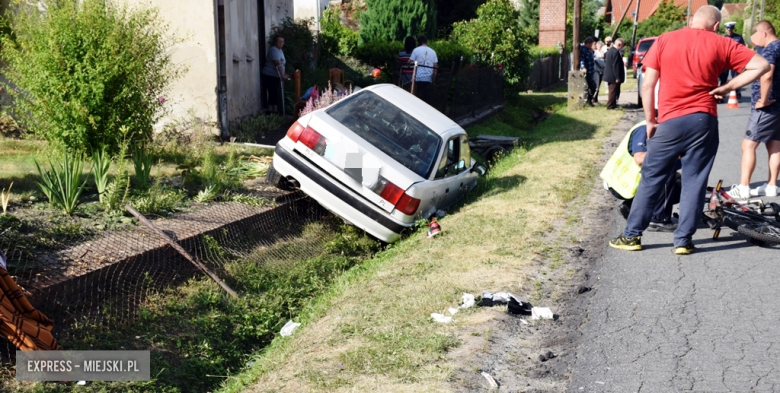 Wypadek drogowy w Lubnowie. Ranny 15-latek