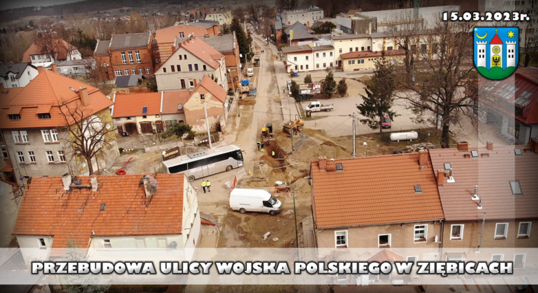 Postępują prace przy przebudowie ul. Wojska Polskiego 