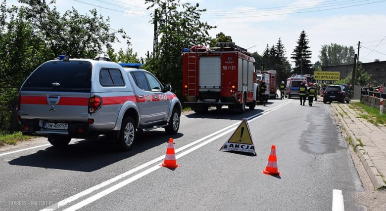 Zderzenie trzech pojazdów w Kamieńcu Ząbkowickim 