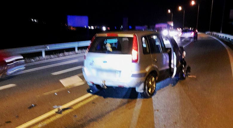 Zderzenie dwóch aut osobowych na skrzyżowaniu krajowej ósemki z ul. Wrocławską