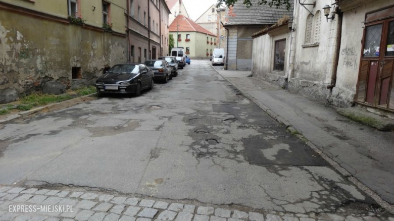 Ulica Bolesława Prusa przed remontem