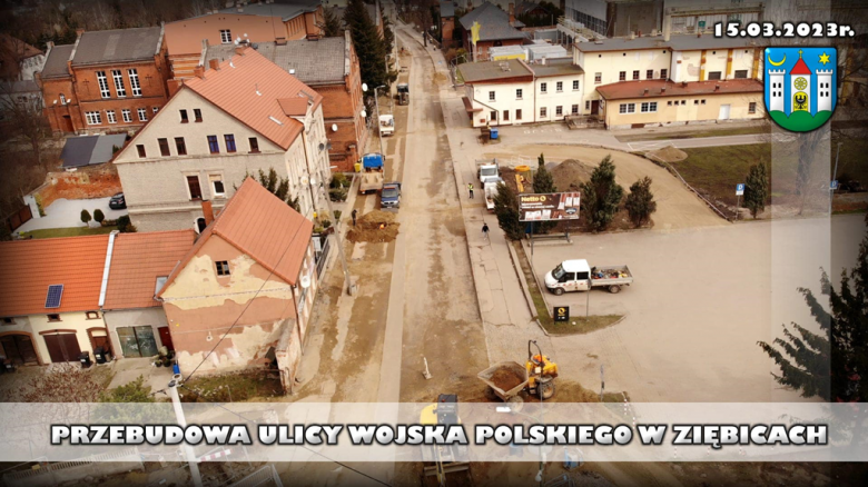 Postępują prace przy przebudowie ul. Wojska Polskiego 