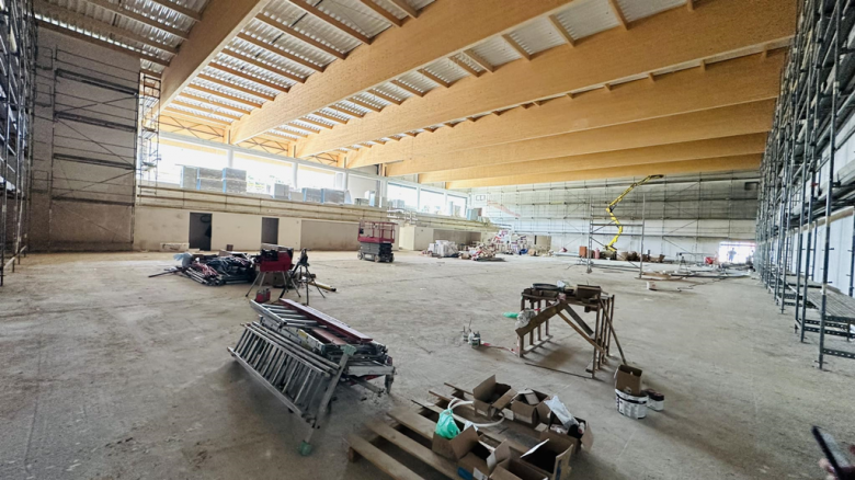 Trwają prace wykończeniowe przy budowie hali widowiskowo-sportowej w Ziębicach