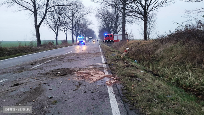 Toyota wypadła z drogi między Ząbkowicami Śląskimi a Stolcem
