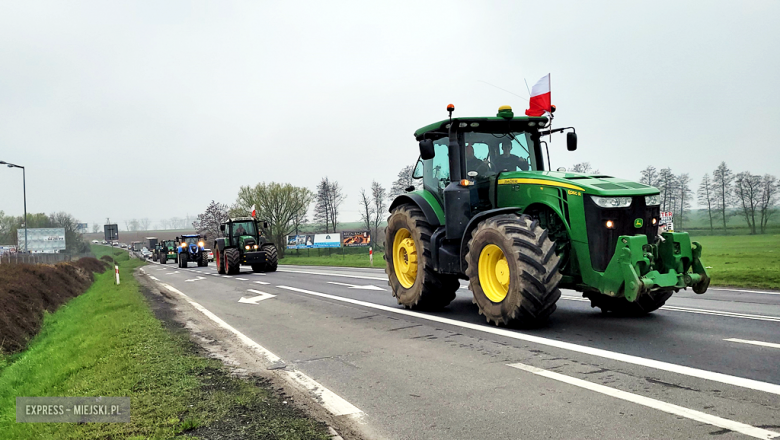 Trwa protest rolników z powiatu ząbkowickiego