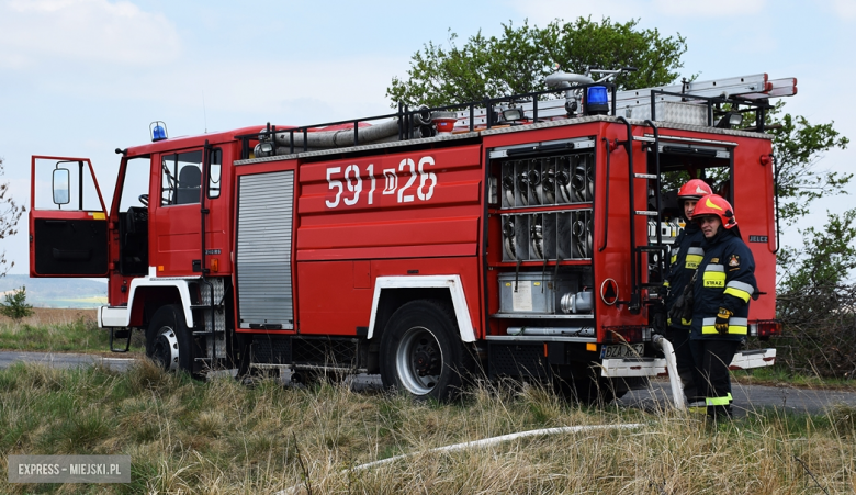 Pożar samochodu ciężarowego na krajowej ósemce w Szklarach