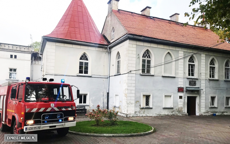 Pożar skrzynki elektrycznej w Domu Pomocy Społecznej „Zamek” w Opolnicy