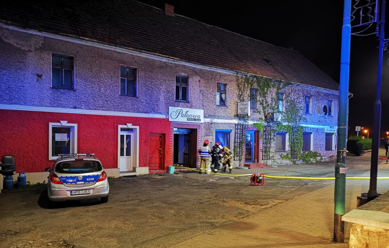 Pożar w restauracji „Pałacowa” w Kamieńcu Ząbkowickim