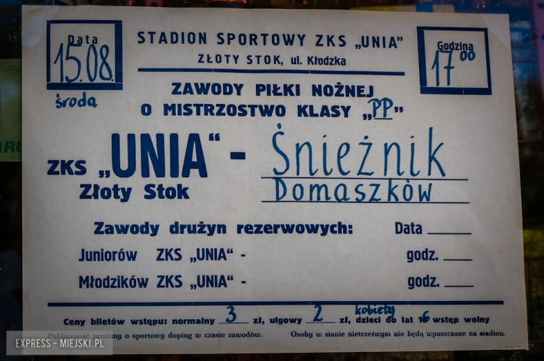 Puchar Polski: Unia Złoty Stok 3:1 (2:1) Śnieżnik Domaszków