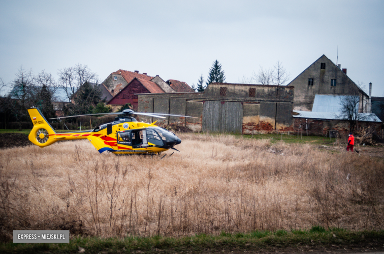 W Grochowiskach lądował śmigłowiec LPR. Przyleciał do pacjentki zarażonej koronawirusem