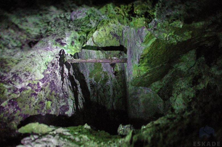 Wnętrze nowo odkrytej kopalni w Srebrnej Górze