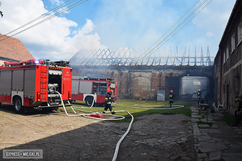 Pożar budynku gospodarczego w Budzowie
