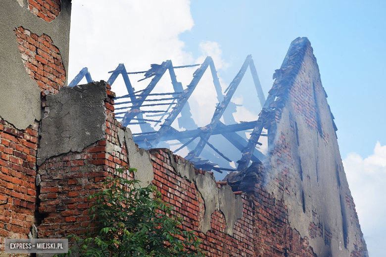 Pożar budynku gospodarczego w Budzowie