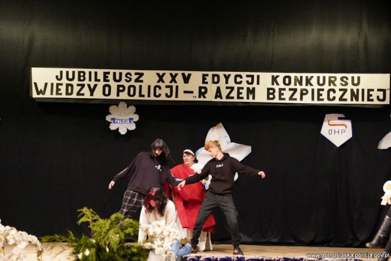 Finał XXV jubileuszowej edycji konkursu wiedzy o policji „Razem Bezpieczniej”