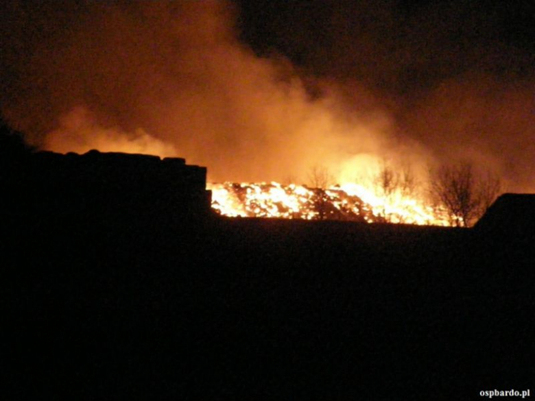 16 zastępów straży pożarnej gasiło pożar. Straty wstępnie oszacowano na ok. 750 tys. zł.
