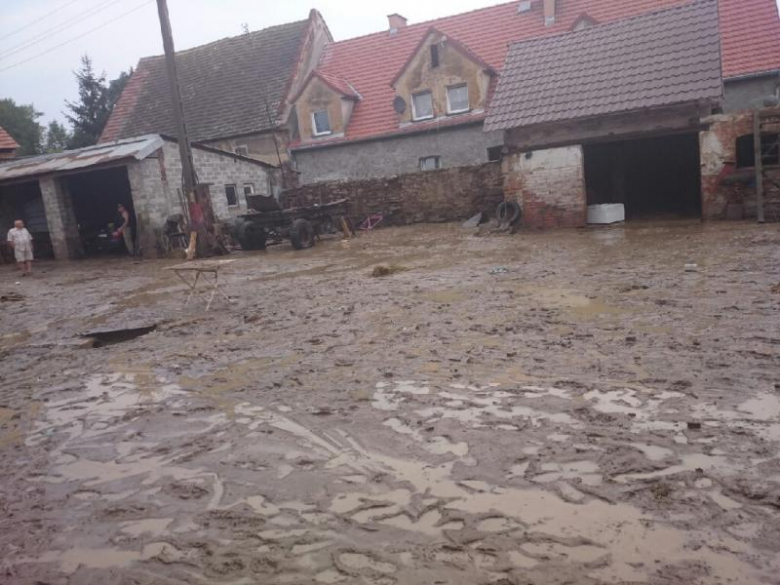 Intensywne opady deszczu w kamienieckiej gminie. Uszkodzonych zostało kilkanaście gospodarstw i kilka domów
