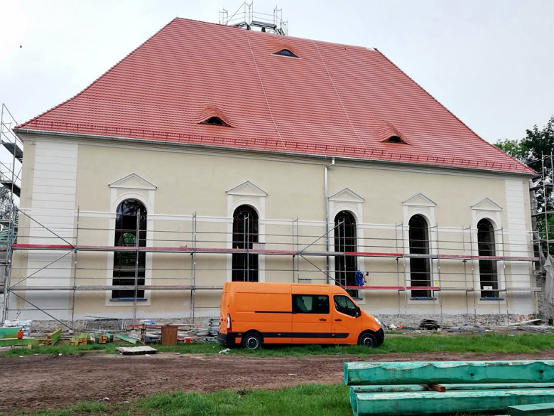 Trwają prace remontowe kościoła poewangelickiego w Ziębicach 
