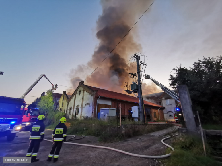 Pożar budynku gospodarczego w Szklarach