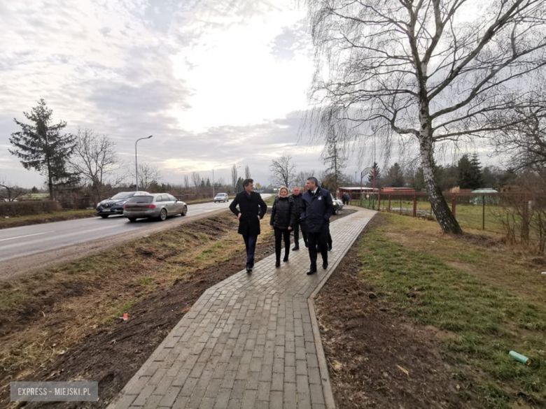 Otwarcie przebudowanej drogi powiatowej w Bobolicach oraz chodnika przy ul. Wrocławskiej