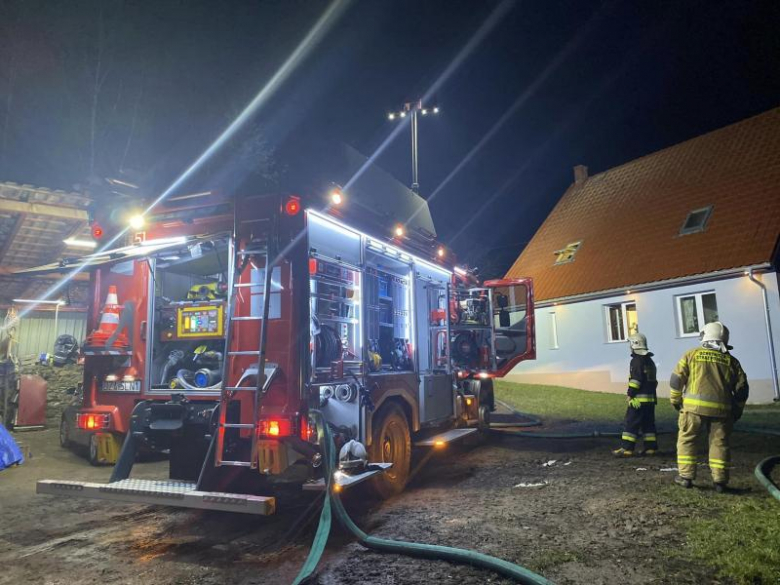Pożar w budynku mieszkalnym w Czesławicach