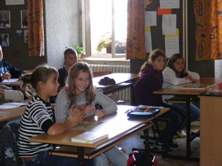 Ziębiczanie z wizytą w Zakladni Skole w Jaromierzu