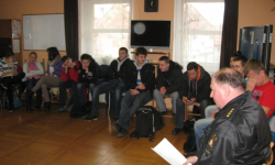 Spotkanie uczestników ziębickiego hufca ze strażakami