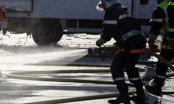 Pożar samochodu osobowego w miejscowości Dańczów. Nikomu nic się nie stało