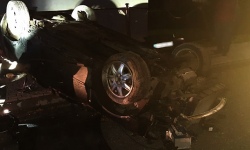 Na ul. Kłodzkiej w Kamieńcu Ząbkowickim dachowało Audi