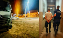 Nietrzeźwy kierowca ciężarówki zatrzymany na krajowej ósemce. Policyjne podsumowanie weekendu