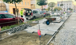 Remont chodnika w rynku